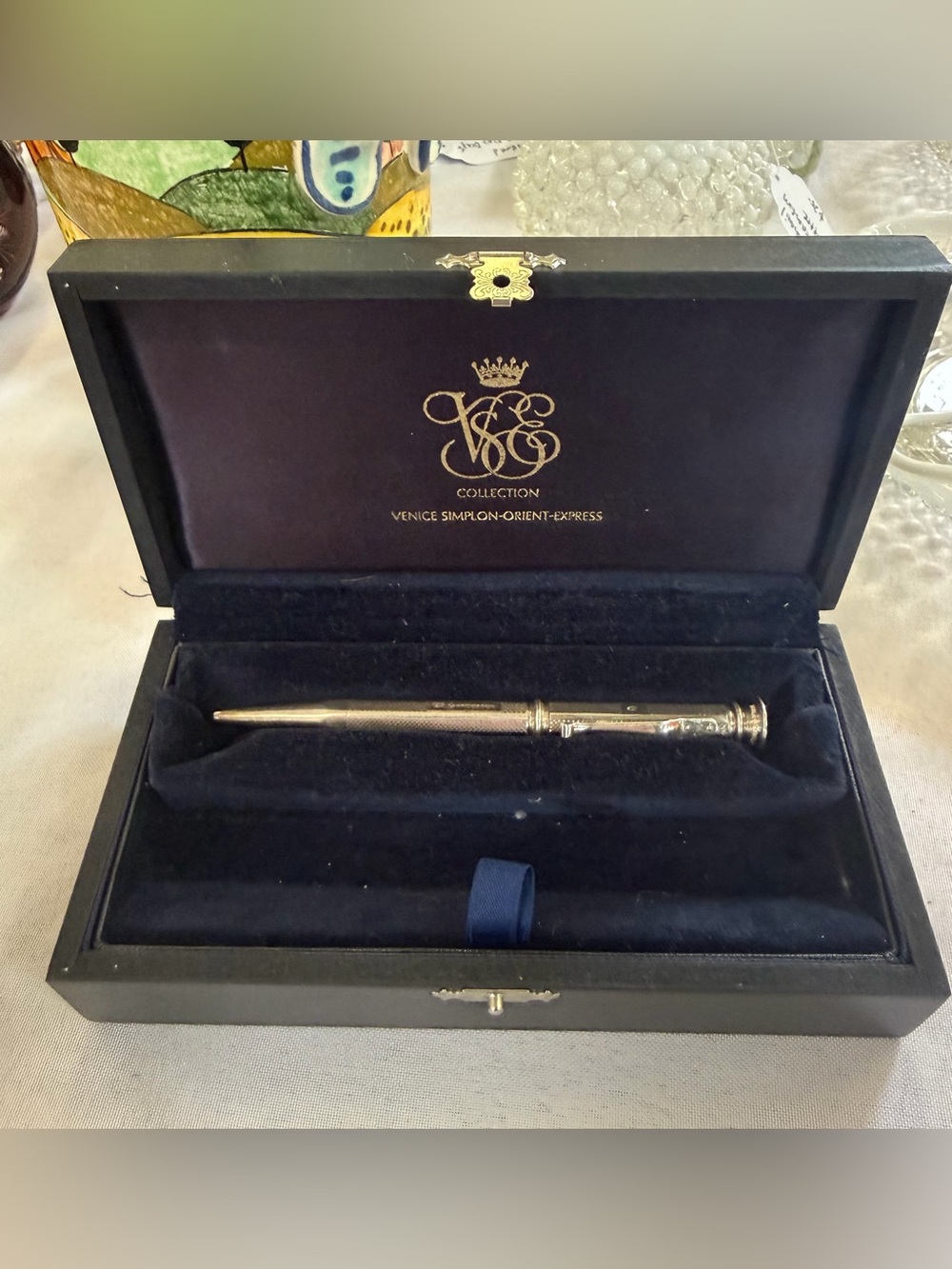 Venice Simplon-Orient Express Luxury Train Sterling Silver Pen With Case